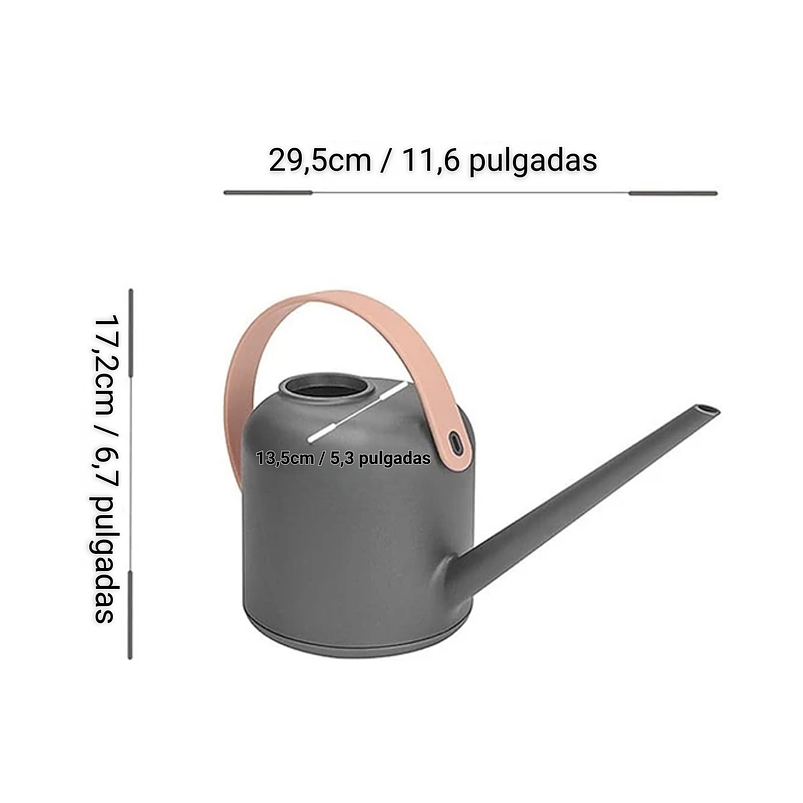 Regadera Plastica Plantas 1.89 Litro Boquilla Larga 8