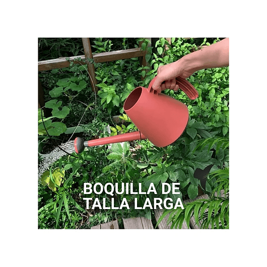 Regadera De Plantas Plástica Fina x2 Litros Boquilla Larga  1