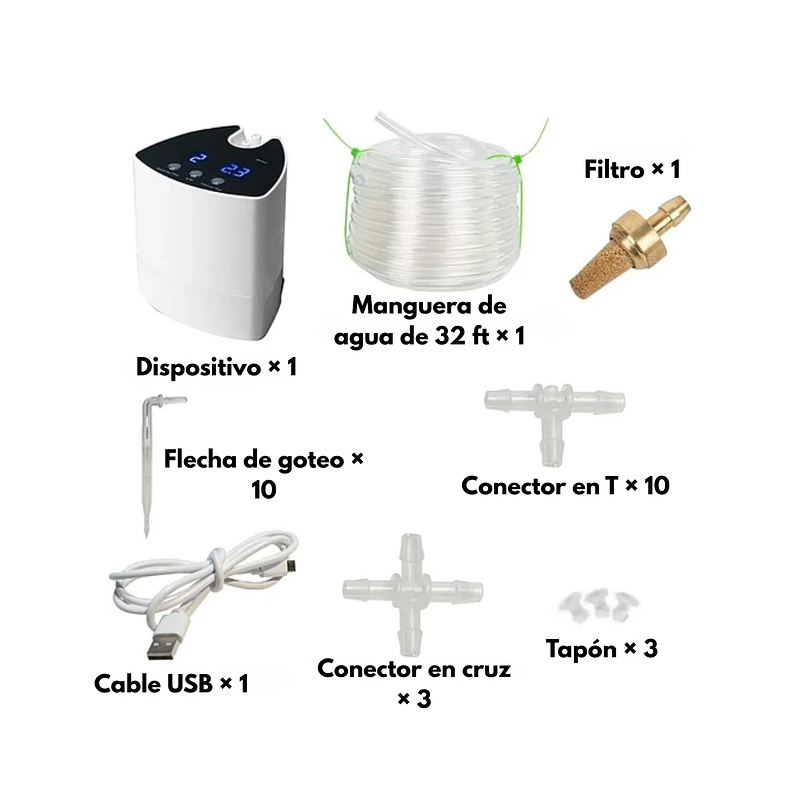 Kit Sistema Riego De Plantas Por Goteo 10 Plantas 5