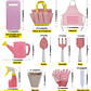 Kit Herramientas De Jardinería Para Niños x10 Piezas Más bolso - Miniatura 2