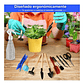 Kit Herramientas Jardinería Plantas Pequeñas x20 Piezas Acero - Miniatura 2