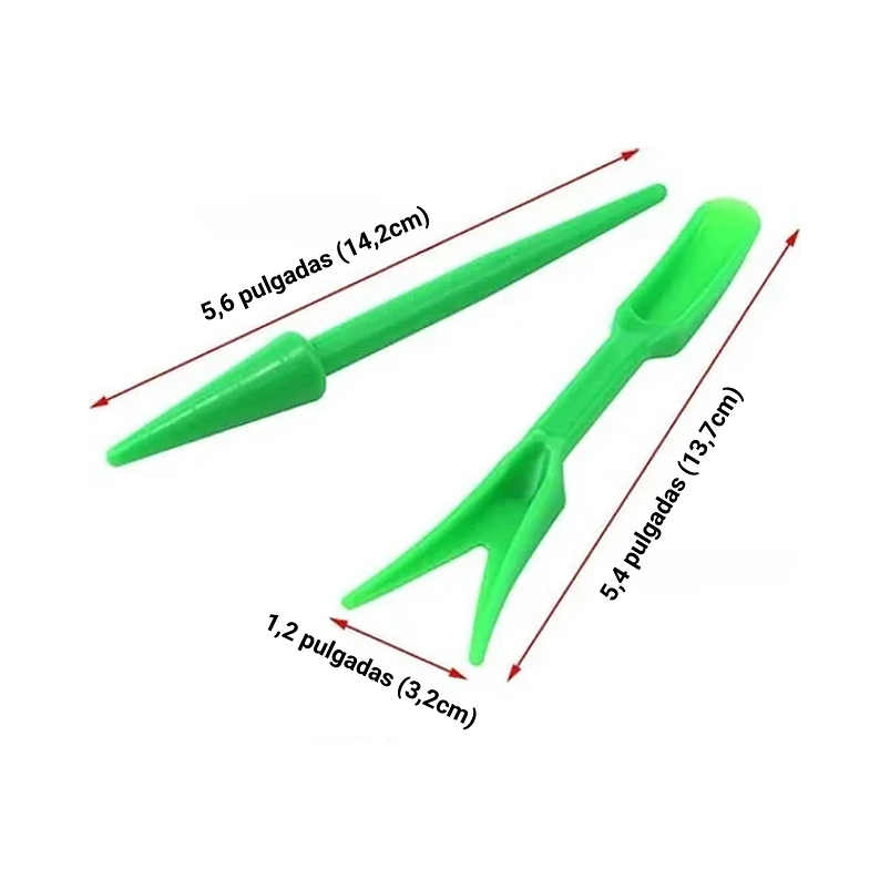 Kit Herramientas Siembra Plástico x3 Piezas Plantas Pequeña 8