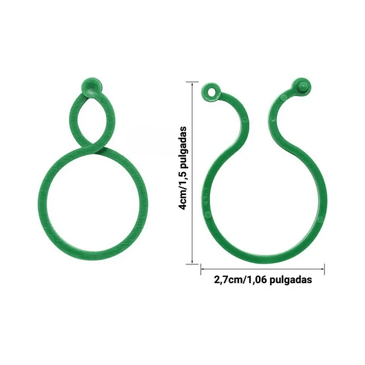 Clip Gancho De Amarre De Plantas Hortalizas x10 Unidades 5