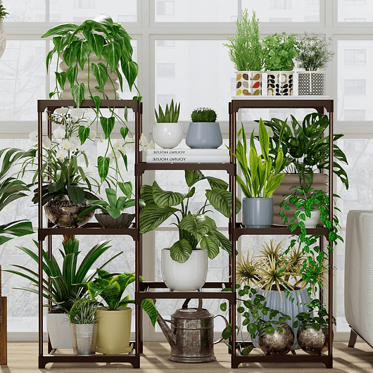 Soporte Metalico Para Plantas Interior Exterior 8 Macetas 5