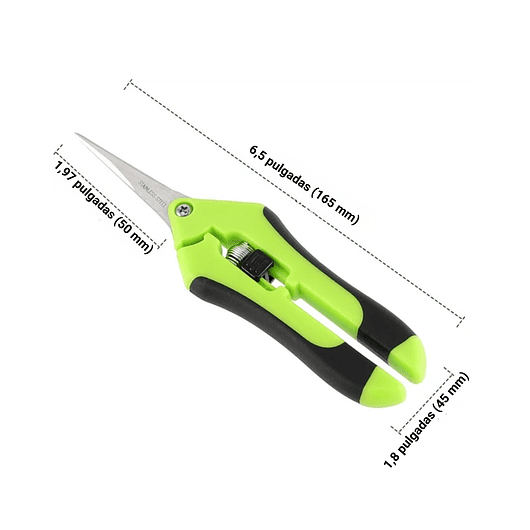 Tijera De Poda De Plantas Acero Inoxidable Punta Recta 4