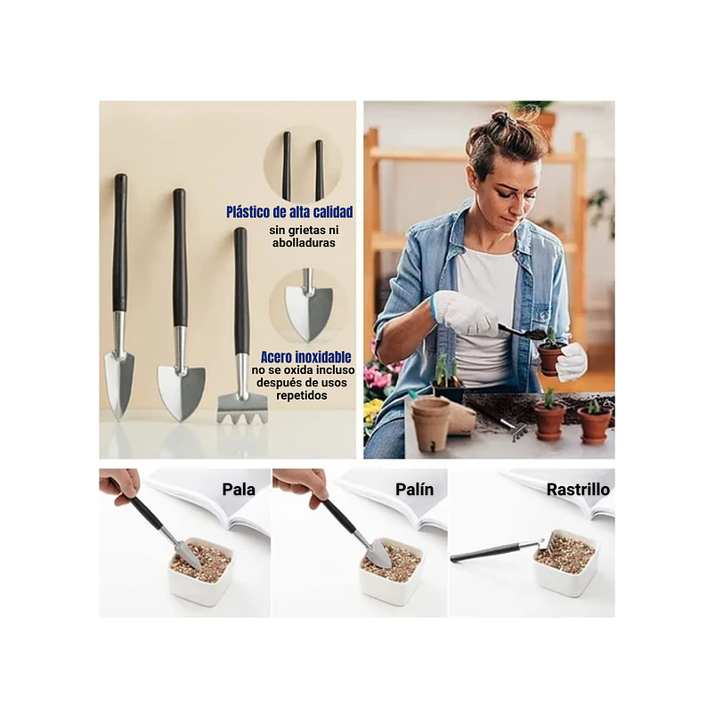 Kit Herramientas Premium Bonsái-cactus x15 Piezas Más Estuche 3