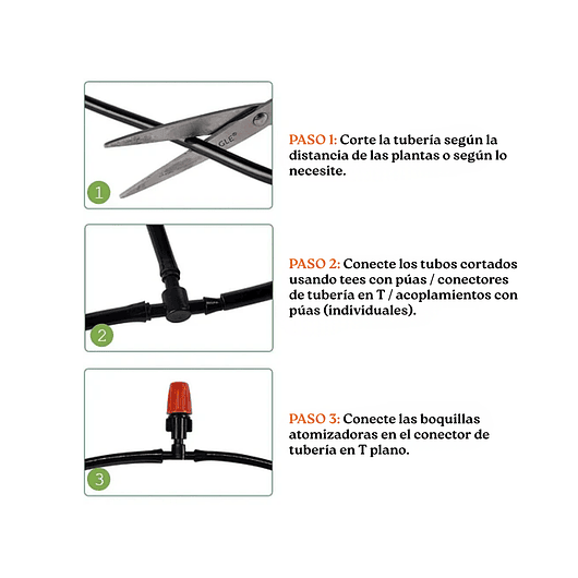 Kit Sistema Riego De Jardín Por Goteo 168 Piezas 1/4 15 Metros 7