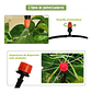 Kit Sistema Riego De Jardín Por Goteo 168 Piezas 1/4 15 Metros - Miniatura 3