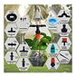 Kit Sistema Riego De Jardín Por Goteo 168 Piezas 1/4 15 Metros - Miniatura 5