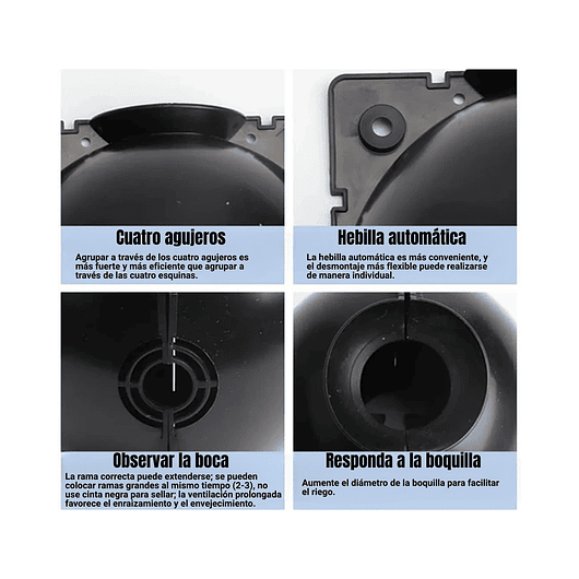 Esqueje Bola Plásticas Propagación x5 Raíz Enraizamiento T:S  8