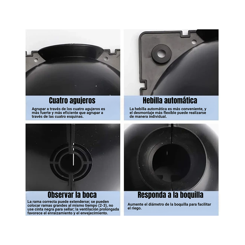 Esqueje Bola Plásticas Propagación x5 Raíz Enraizamiento T:S  8