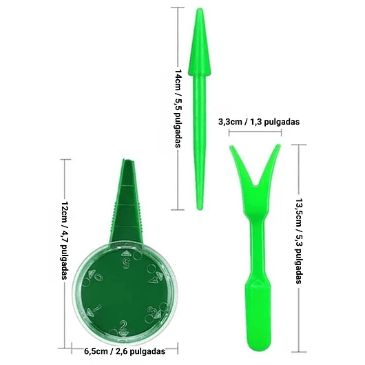 Dispensador De Semillas x5 Ajustes Más 2 Herramientas De Siembra 8