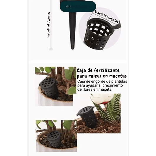 Cestas Maya Dosificación X 20und Fertilizante Plantas Maceta 8