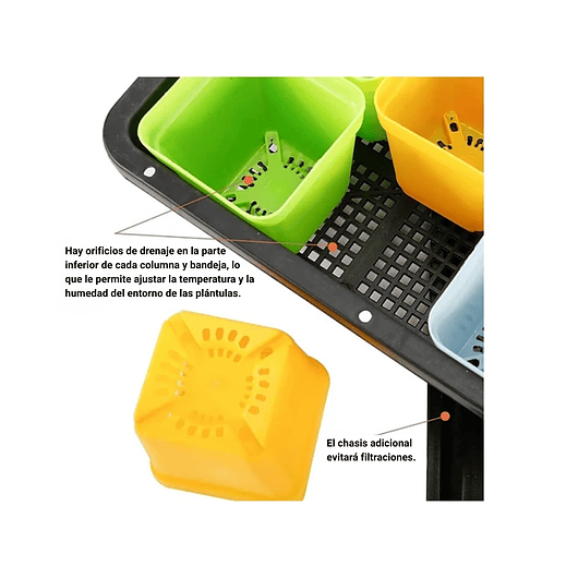Bandeja Germinación x1 Más Cúpula En Maceta x20 Piezas 3