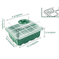 Bandeja Germinación Plantas Más Cúpula x12 Celdas c/u x10 Juegos - Miniatura 7