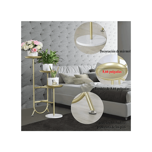 Soporte Macetas De Plantas Decorativo Metálico 3 Niveles 4