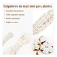 Macramé x01 Unidad Para Macetas Plantas 100% Algodón 1,12mt Largo - Miniatura 5