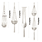 Juego Macramé x4 Unidades Para Macetas Colgar 100% Algodón Premium - Miniatura 2