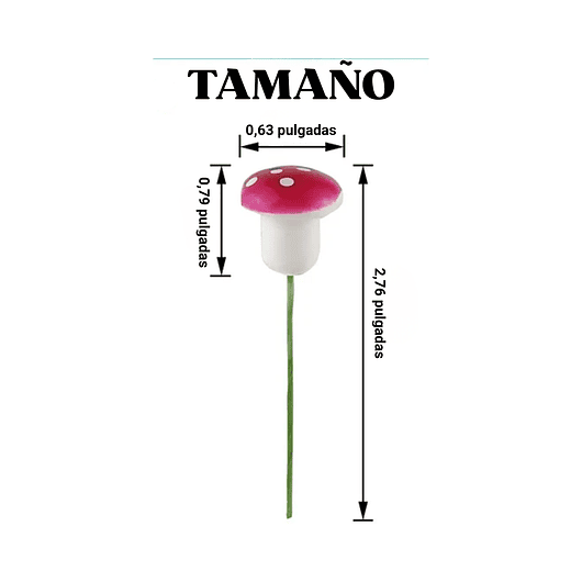 Minihongos Decorativo Terrarios Jardín Bonsái x240 Piezas Surtidos 3