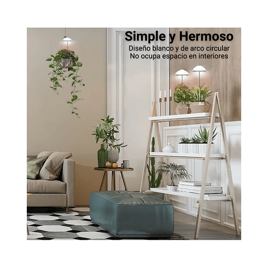 Luz Led Cultivo Crecimiento Plantas Interior 20w 5 Niveles Luz: Blanco Voltaje:110V 6