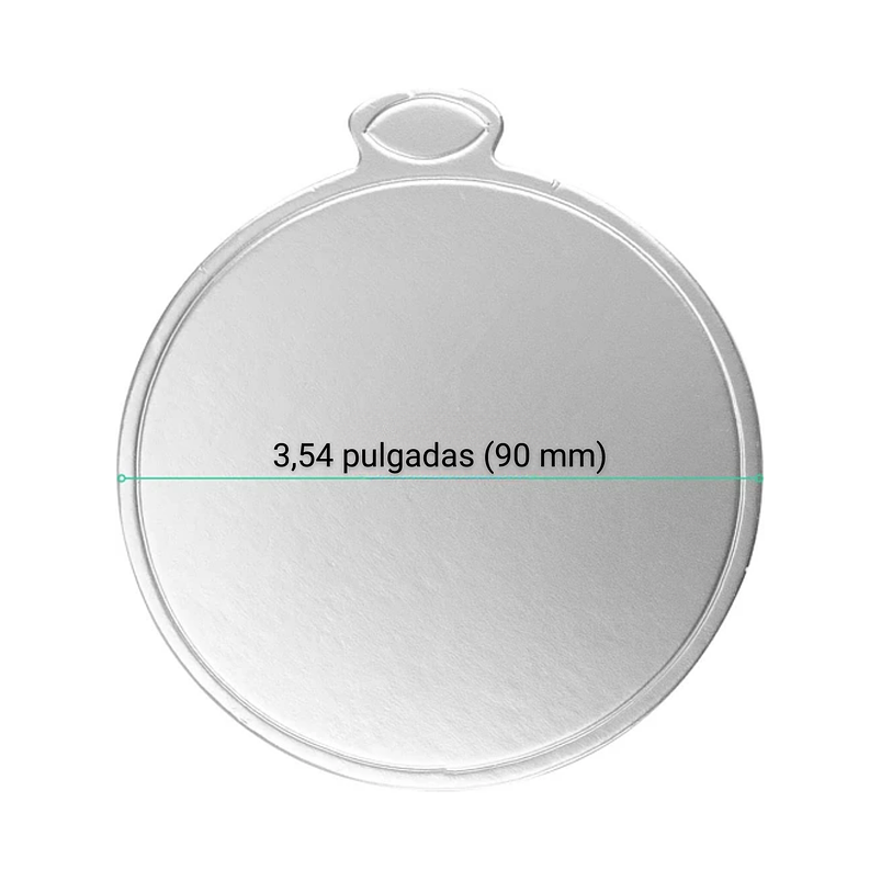 Tableros Base Papel Para Torta Dorado 8cm Diámetro x45 Unidades 6