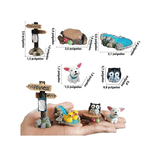 Mini Kit Jardín Decorativo Hadas Jardín y Terrario x112 pieza 5