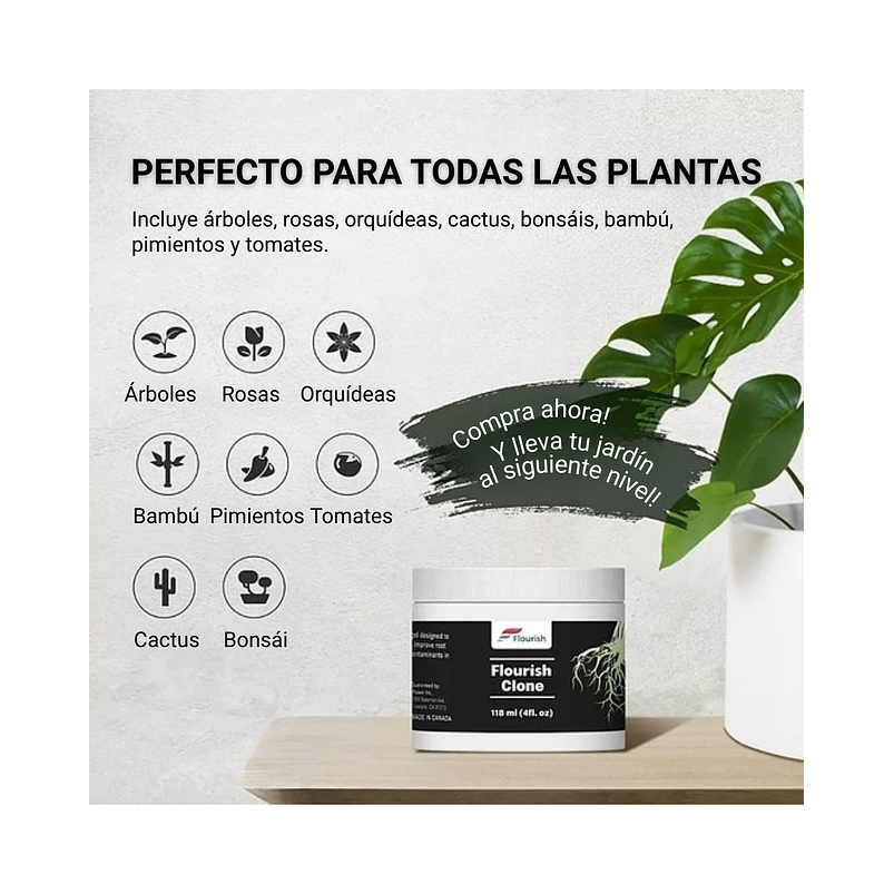 Agente Clonador Gel Hormonal de Enraizado en Gel x4oz 4