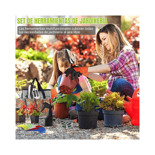 Kit Premium Herramientas Jardín en Acero X10 Piezas más Bolso 3