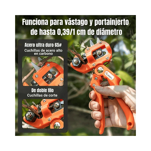 Kit Herramientas de Injerto y Corte Para Plantas Naranjado 6
