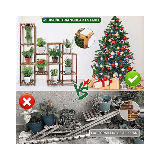 Soporte Estante Decorativo de Plantas En 4 Niveles 5