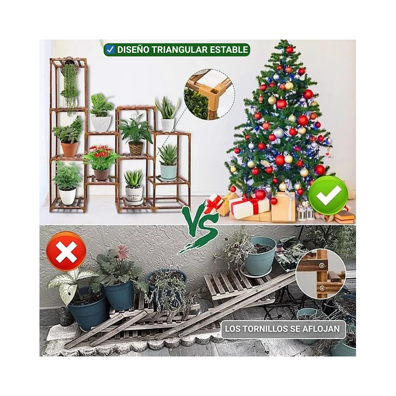 Soporte Estante Decorativo de Plantas En 4 Niveles 5