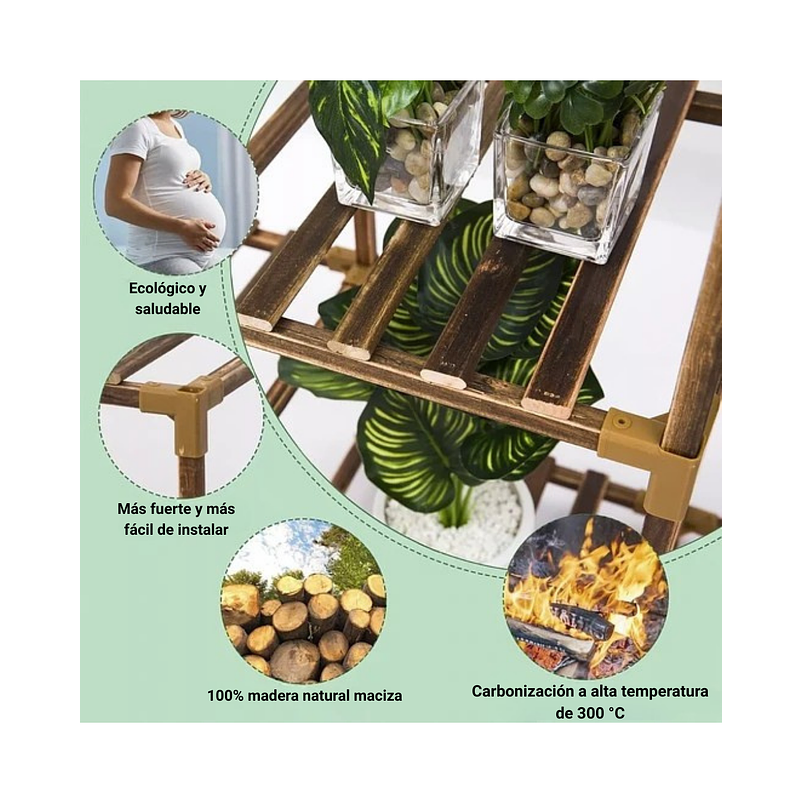 Soporte Estante Decorativo de Plantas En 4 Niveles 6