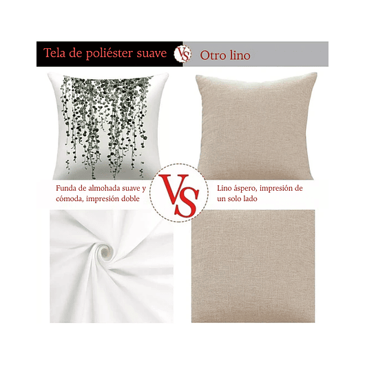 Juego x4 Unidades Fundas de Cojines 45cm x45cm Suaves 6