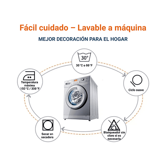 Juego x4 Fundas de Cojines 45cm x 45cm Decorativos Extra Suave 6