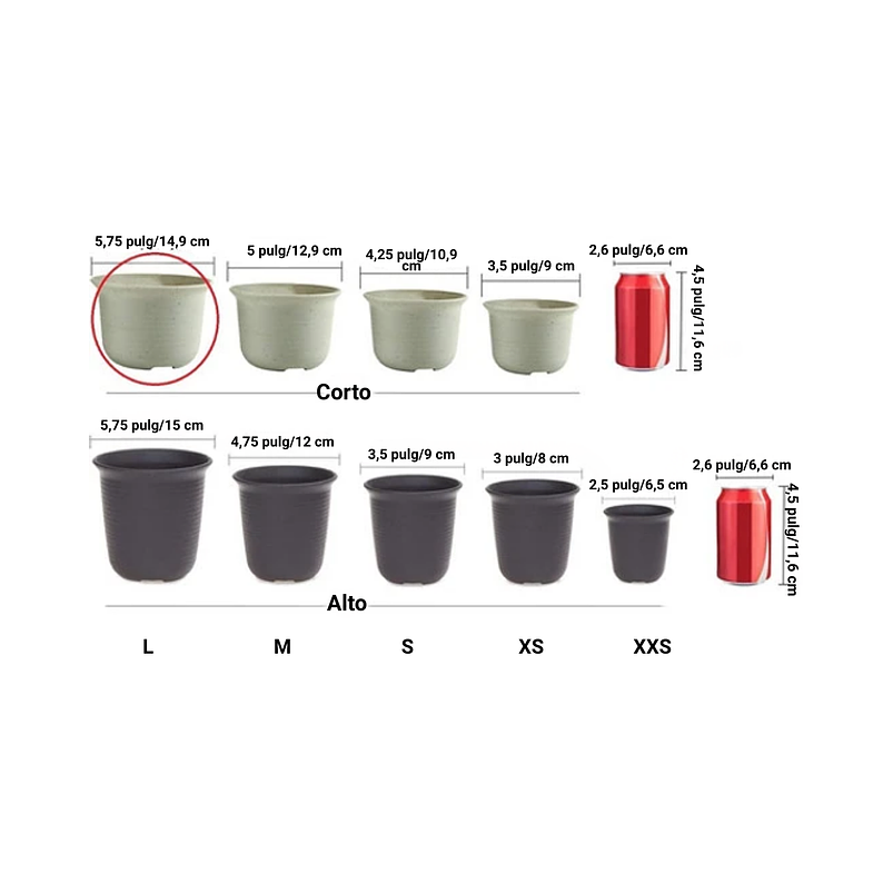 Maceta Plástica Plantas 15cm Diámetro x11cm Alto más plato 4