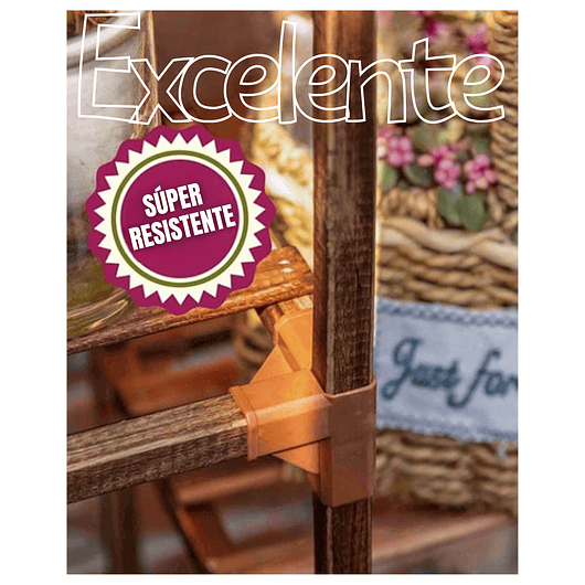 Soporte Estante De Plantas 3 Niveles En Madera Natural 5