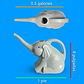 Regadera Forma Elefante Rosada Por 1 Litro Plastica Rigido - Miniatura 4