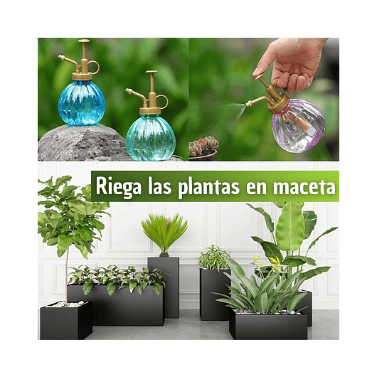 Regadera Spray Vintage Plastica X350ml Bomba Rociadora Atomi  6