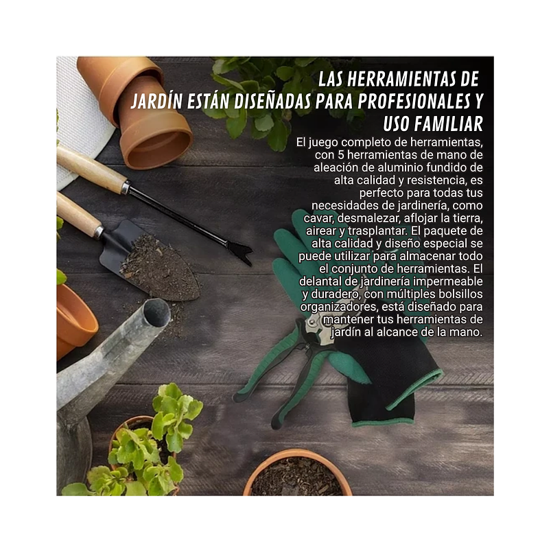 Kit Herramientas Plantas, Siembra, Cactus, Suculentas X9 5