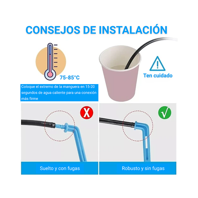 Kit Riego Por Goteo Plantas En Maceta X20mtrs 1/8 - 7