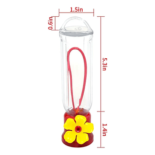 Bebedero Pequeño Aves Colibríes Plástico Colgante x4 Unidad