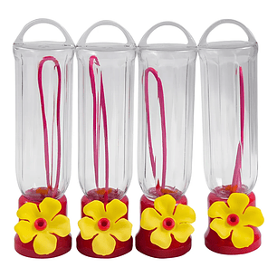 Bebedero Pequeño Aves Colibríes Plástico Colgante x4 Unidad