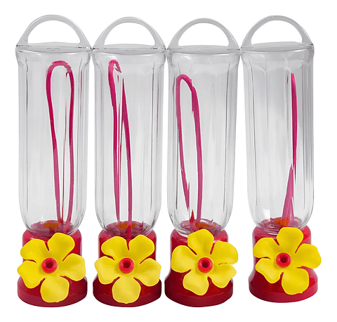 Bebedero Pequeño Aves Colibríes Plástico Colgante x4 Unidad