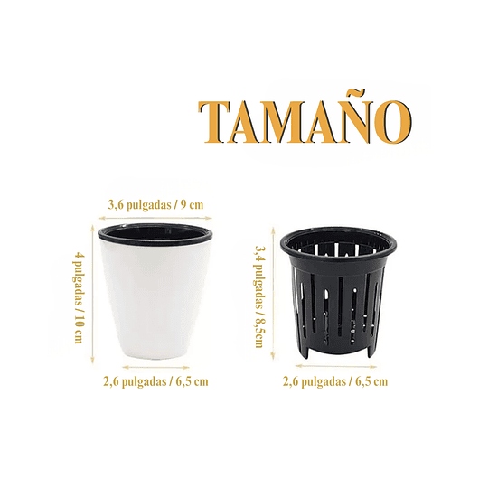Maceta Plastica Con Sistema Autoriego 10cm Alto 9cm Diametro Blanco 3