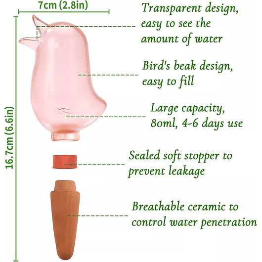 Estacas en Arcilla De Riego Autonomo Para Plantas x4 Unidad 3