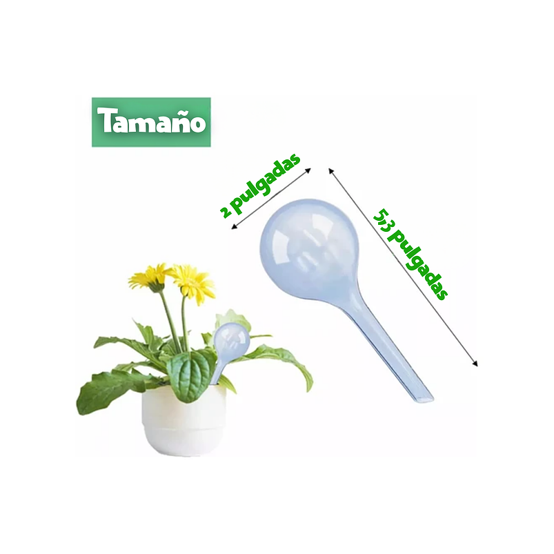 Bomba De Riego Para Plantas En Maceta, X5 Unidades Trasparente 2