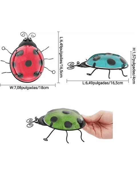 Set Figuras X3 Unid Decorativas Jardín - Pared