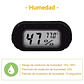 Mini Termometro Hidrómetro Lcd F° Interior De Jardín - Miniatura 4