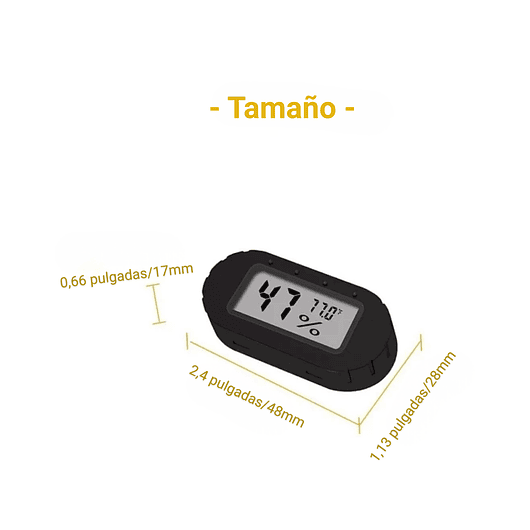 Mini Termometro Hidrómetro Lcd F° Interior De Jardín 2