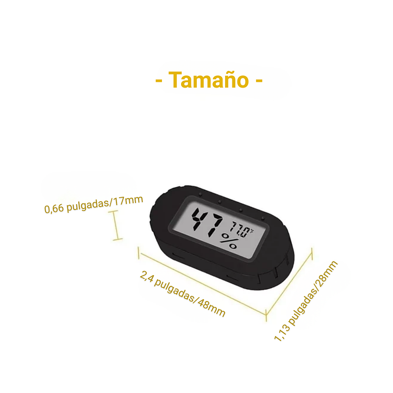 Mini Termometro Hidrómetro Lcd F° Interior De Jardín 2